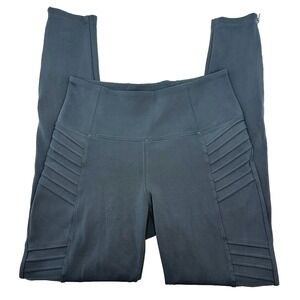 ATHLETA Delancey Moto Tight Leggings • XS Petite • blue gray